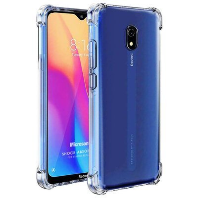 Microsonic Xiaomi Redmi 8A Kılıf Anti Shock Silikon Şeffaf