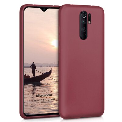 Microsonic Xiaomi Redmi 9 Kılıf Matte Silicone Mor