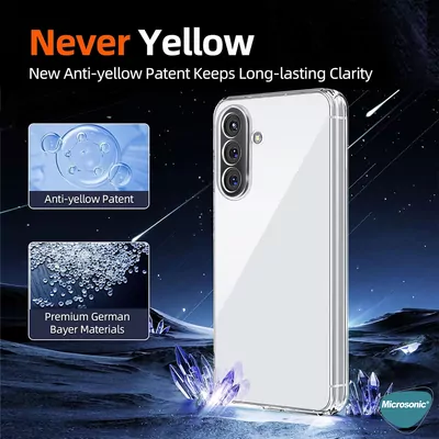 Microsonic Samsung Galaxy S25 FE Kılıf Transparent Soft Şeffaf