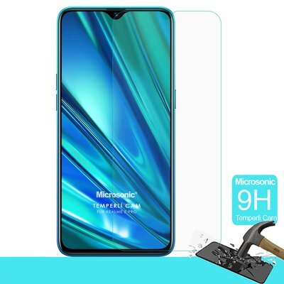 Microsonic Realme 5 Pro Temperli Cam Ekran Koruyucu Film