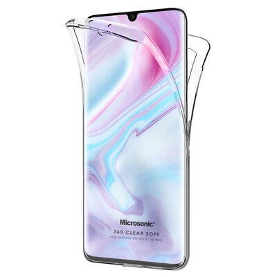 Microsonic Xiaomi Mi Note 10 Pro Kılıf Komple Gövde Koruyucu Silikon Şeffaf