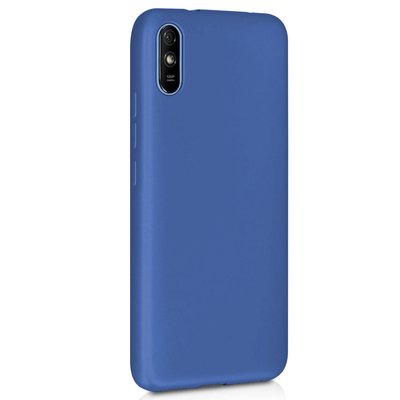 Microsonic Xiaomi Redmi 9A Kılıf Matte Silicone Lacivert