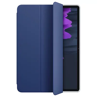 Microsonic Samsung Galaxy Tab S10 FE Plus Kılıf Slim Translucent Back Smart Cover Lacivert