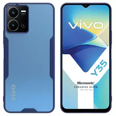 Microsonic Vivo Y22S Kılıf Paradise Glow Lacivert