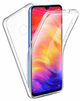 Microsonic Xiaomi Redmi Note 7 Pro Kılıf Komple Gövde Koruyucu Silikon Şeffaf