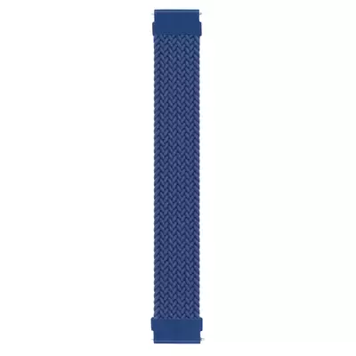 Microsonic Amazfit Cheetah (Round) Kordon, (Small Size, 135mm) Braided Solo Loop Band Lacivert