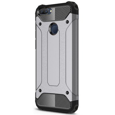 Microsonic Oppo A5S Kılıf Rugged Armor Gümüş