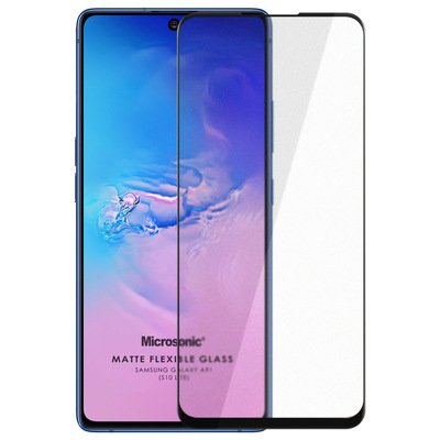 Microsonic Samsung Galaxy A91 Matte Flexible Ekran Koruyucu Siyah