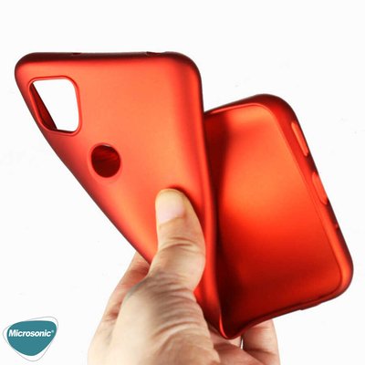 Microsonic Xiaomi Redmi 9C Kılıf Matte Silicone Kırmızı