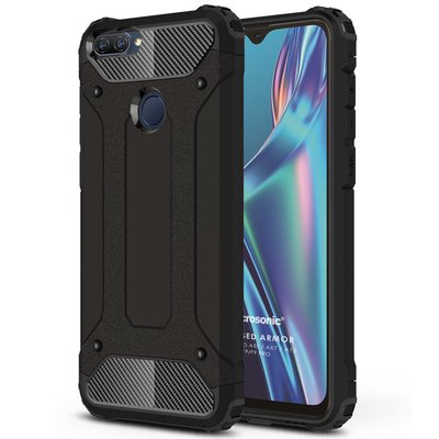 Microsonic Oppo A5S Kılıf Rugged Armor Siyah