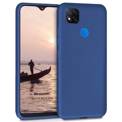 Microsonic Xiaomi Redmi 9C Kılıf Matte Silicone Lacivert