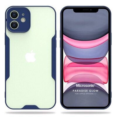 Microsonic Apple iPhone 11 Kılıf Paradise Glow Lacivert