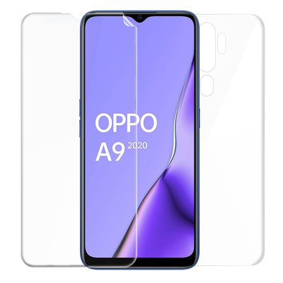 Microsonic Oppo A9 2020 Kavisli Ekran Koruyucu Film Seti - Ön ve Arka