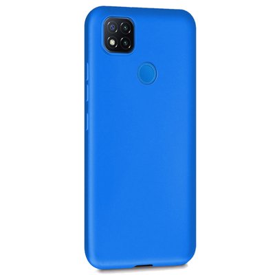 Microsonic Xiaomi Redmi 9C Kılıf Matte Silicone Mavi