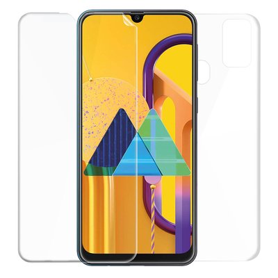 Microsonic Samsung Galaxy M30S Kavisli Ekran Koruyucu Film Seti - Ön ve Arka