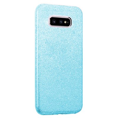 Microsonic Samsung Galaxy S10e Kılıf Sparkle Shiny Mavi