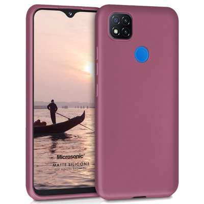 Microsonic Xiaomi Redmi 9C Kılıf Matte Silicone Mor