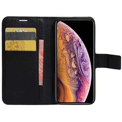 Microsonic Apple iPhone XS Cüzdanlı Deri Kılıf Siyah