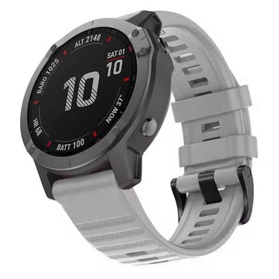 Microsonic Garmin Fenix 7 Sapphire Solar Kordon Quick Fit Strap Band Gri