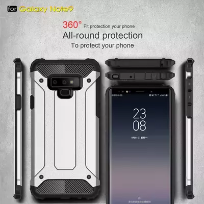 Microsonic Samsung Galaxy Note 9 Kılıf Rugged Armor Kırmızı