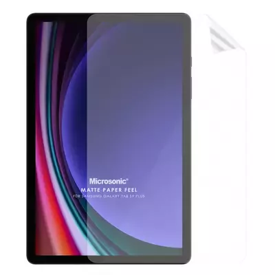 Microsonic Samsung Galaxy Tab S9 Plus X810 Paper Feel Kağıt Dokulu Mat Ekran Koruyucu