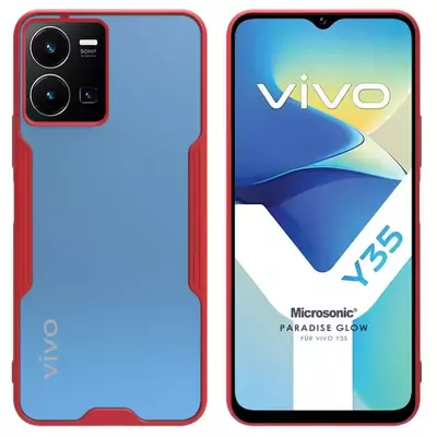 Microsonic Vivo Y22S Kılıf Paradise Glow Kırmızı