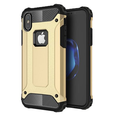 CaseUp Apple iPhone X Kılıf Tank Gold