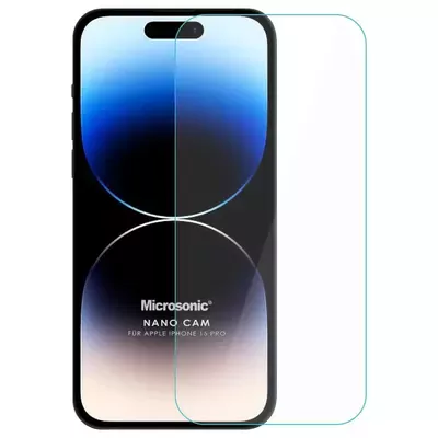 Microsonic Apple iPhone 15 Pro Nano Glass Cam Ekran Koruyucu