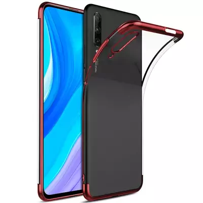 Microsonic Huawei P Smart Pro Kılıf Skyfall Transparent Clear Kırmızı