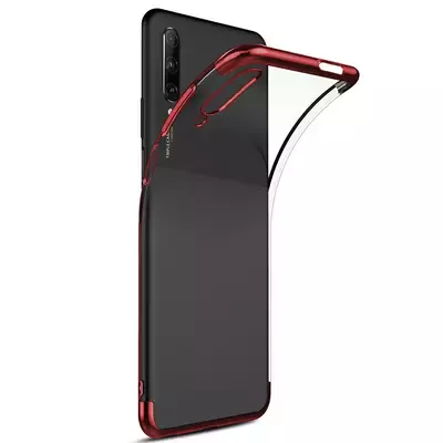 Microsonic Huawei P Smart Pro Kılıf Skyfall Transparent Clear Kırmızı