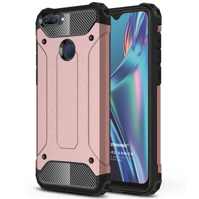 Microsonic Oppo A12 Kılıf Rugged Armor Rose Gold