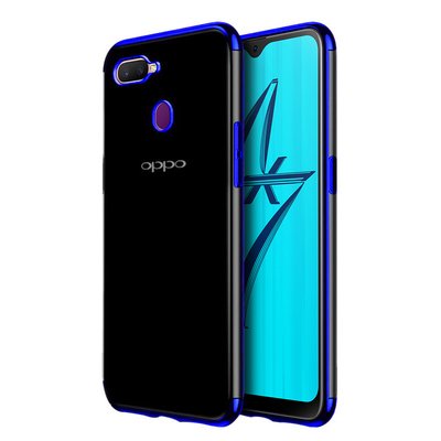 Microsonic Oppo A5S Kılıf Skyfall Transparent Clear Mavi