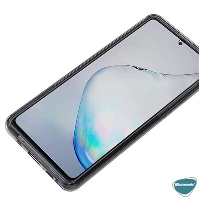 Microsonic Samsung Galaxy A81 Kılıf Komple Gövde Koruyucu Silikon Şeffaf