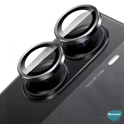 Microsonic Xiaomi Redmi Turbo 4 Tekli Kamera Lens Koruma Camı Siyah