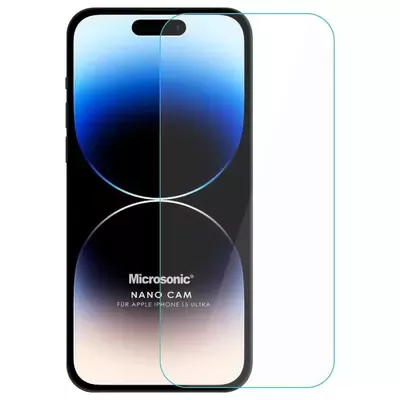 Microsonic Apple iPhone 15 Pro Max Nano Glass Cam Ekran Koruyucu