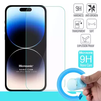 Microsonic Apple iPhone 15 Pro Max Nano Glass Cam Ekran Koruyucu