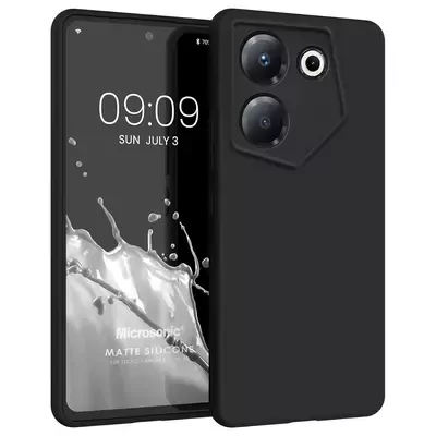 Microsonic Matte Silicone TECNO Camon 20 Pro 5G Kılıf Siyah