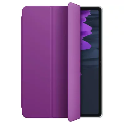 Microsonic Samsung Galaxy Tab S11 Ultra Kılıf Slim Translucent Back Smart Cover Mor