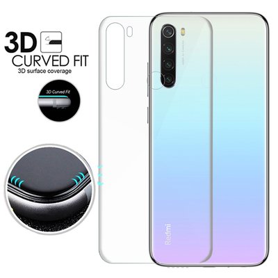 Microsonic Xiaomi Redmi Note 8 Kavisli Ekran Koruyucu Film Seti - Ön ve Arka