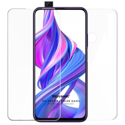 Microsonic Huawei Y9 Prime 2019 Ekran Koruyucu Film Seti - Ön ve Arka