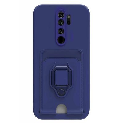 Microsonic Xiaomi Redmi Note 8 Pro Kılıf Multifunction Silicone Lacivert