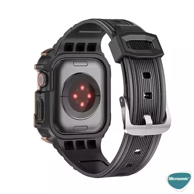 Microsonic Apple Watch Ultra Kordon Dual Apex Resist Siyah Rose