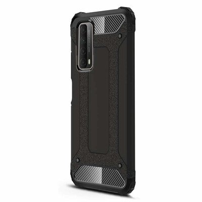 Microsonic Huawei P Smart 2021 Kılıf Rugged Armor Siyah