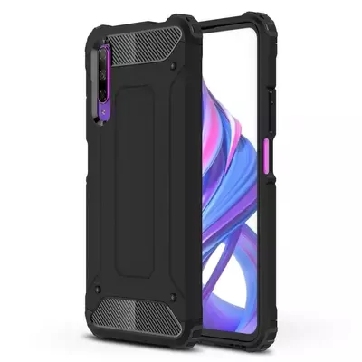 Microsonic Huawei P Smart Pro Kılıf Rugged Armor Siyah