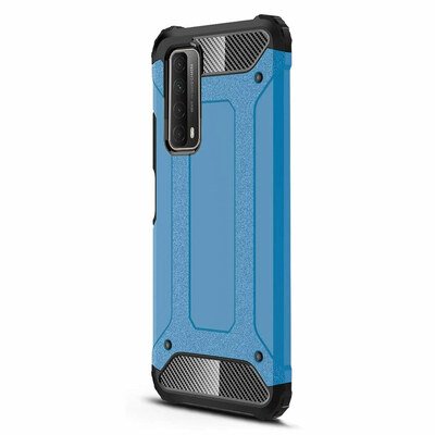 Microsonic Huawei P Smart 2021 Kılıf Rugged Armor Mavi