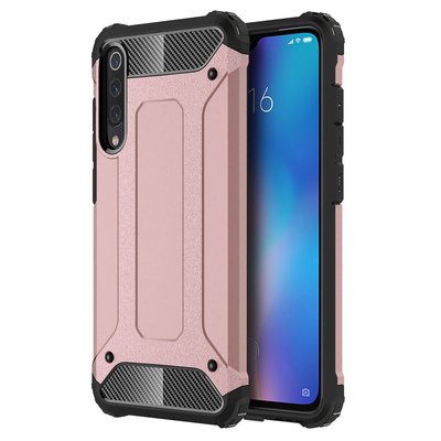 Microsonic Xiaomi Mi 9 Kılıf Rugged Armor Rose Gold