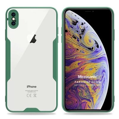 Microsonic Apple iPhone XS Max Kılıf Paradise Glow Yeşil