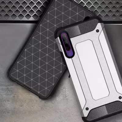 Microsonic Huawei P Smart Pro Kılıf Rugged Armor Kırmızı