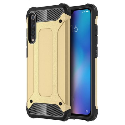 Microsonic Xiaomi Mi 9 Kılıf Rugged Armor Gold