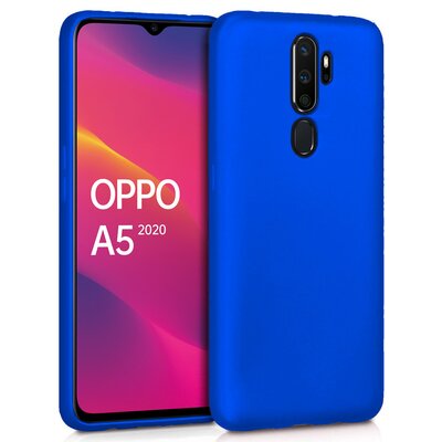 Microsonic Oppo A5 2020 Kılıf Matte Silicone Mavi